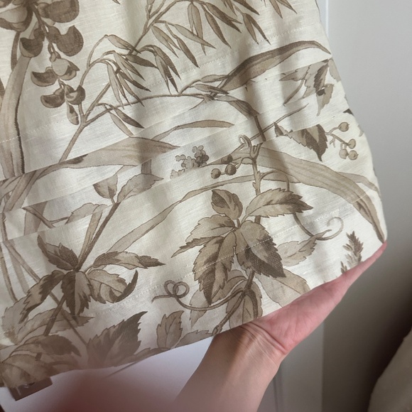 Studio McGee Cream and Brown Floral Long Sleeve Dress  Tuckernuck - Picture 8 of 8